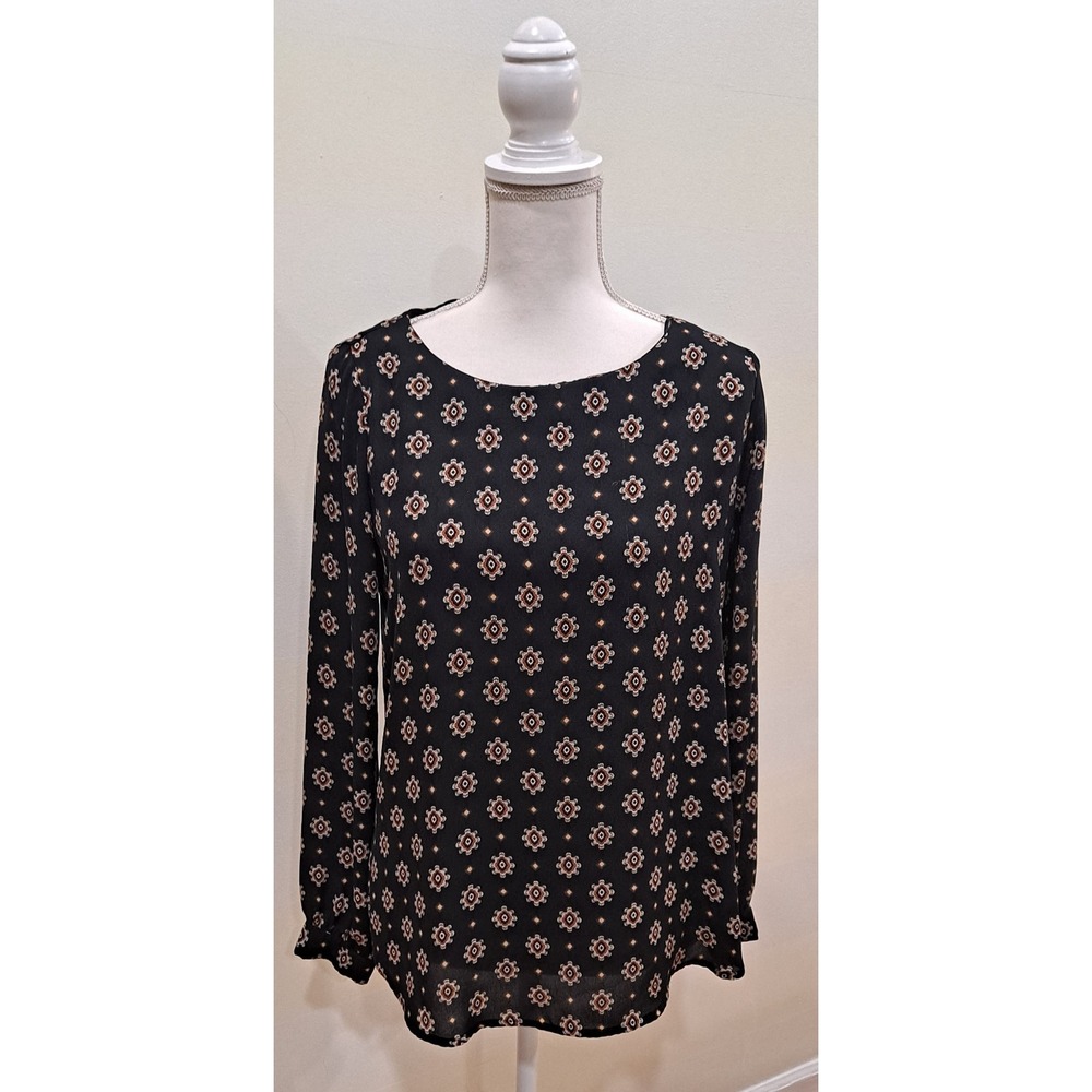Pleione – Medallion Pullover Long Sleeve‎ Top – Nordstrom - Extra Small